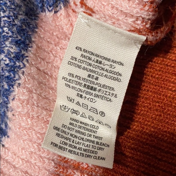 NWT Free People Best Intentions Striped Half Sleeve Sweater Shirt Size L - Picture 16 of 16